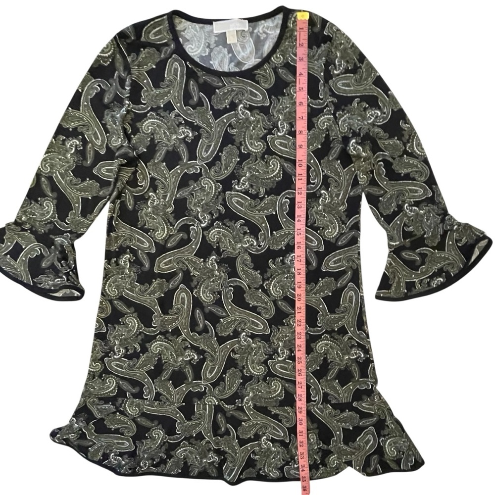 Michael Kors Paisley Dress - Black and Green - Picture 2 of 9